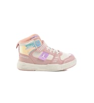 Cool Beyaz Cırtlı Bilek Boy Erkek Çocuk Sneaker King Uzun F (Pudra)