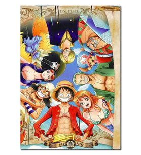Ahşap Tablo Luffy Bounty Nami Roronoa Zoro Usopp Sanji Tony Chopper (25x35 Cm Boyut)
