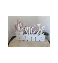 Home Sweet Home Yazılı Dekoratif Biblo Ve Masaüstü Dekor 19 Cm X 12 Cm Boyut