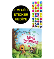 EMOJİLİ  STİCKER HEDİYE  - OKUL ÖNCESİ RESİMLİ KİTAPLAR  - MİNİK ÖRÜMCEK