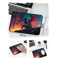 Dragon Ejderha 2 Tasarımlı 33x28 Cm Mousepad Kaymaz Taban Rahat Konforlu Mouse Pad