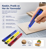 60 ADET KÜÇÜK PLASTİK FALÇATA MAKET BIÇAK (5343)