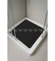 Banyo Paspası Duşa Kabin Paspası Su Sıçratmaz Paspas Kaydırmaz Paspas (70x70CM) (Siyah)