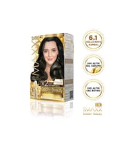 MAXX DELUXE Golden 24K Altın Içerikli Saç Boyası 6.1 Küllü Koyu Kumral 2 Boyama