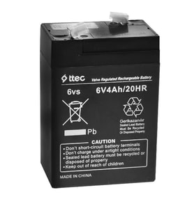 Ttec 6 Volt 4 Amper Bakımsız Kuru Akü Terazi, Akülü Araba, Işıldak Aküsü