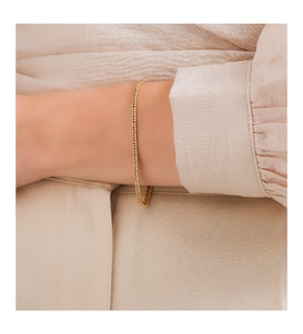 Altın Gurmet Bileklik (3 MM) (Gold)