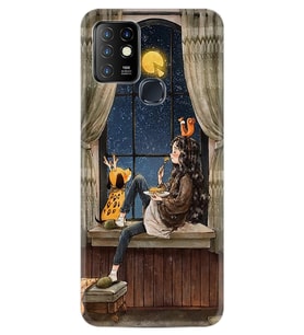 Infınıx Hot 10 Kılıf Resimli Silikon Kılıf Ananas Camera Glass 1358