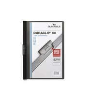 Durable Sıkıştırmalı Dosya DuraClip Ortadan Klipsli 60 Sayfa A4 Siyah (25 Li Paket)
