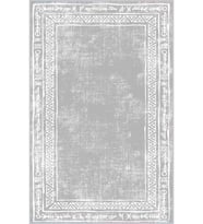 Eliana Home Baskılı, Yıkanabilir Kaymaz Taban Salon Halısı LNA1003 100x150 cm (Gri)