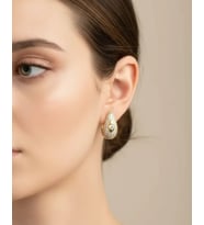 Xuping Gold Taşlı Damla Küpe - 25-xpkp133
