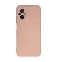 Xiaomi Poco M5 Kılıf Nano içi Kadife Silikon - Pudra
