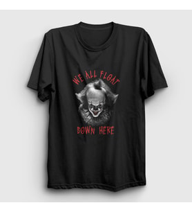 Presmono Unisex Siyah Float Pennywise Stephen King It T-Shirt 371373tt