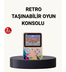 500 Klasik Oyunlu Retro Oyun Konsolu Taşınabilir ve TV Bağlantılı