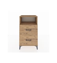 Hyperion Komodin Tek Raflı 2 Çekmeceli 60x44x106 Çam-Çam