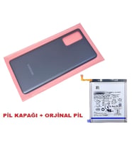 Tkgz Samsung Galaxy S20 FE Arka Pil Batarya Kapağı + PİL (CAM) SİYAH
