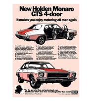 Holden Monaro Gts Tablo Ahşap Poster Dekoratif