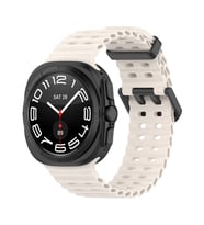 Samsung Galaxy Watch Ultra 47mm Uyumlu Zore KRD-118 Tırtıklı Tasarım Silikon Kordon