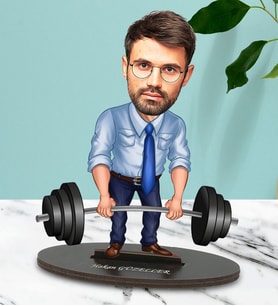 Kişiye Özel Ofisboy 2 Tasarımlı Karikatür Biblo