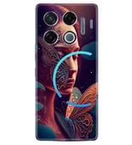 Infinix GT 20 Pro Kılıf Boutique Baskılı Resimli Kelebek Kadın Pcode -075