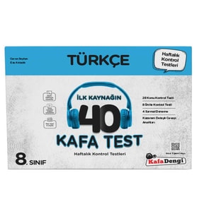 Kafa Dengi Yayınları 8. Sınıf Türkçe 40 Kafa Test 