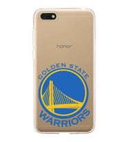 Huawei Honor 7s Uyumlu Kapak Golden State Warriors Tasarımlı Şeffaf Silikon Kılıf