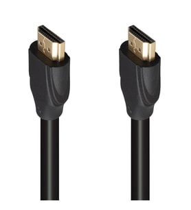 FULLY G-507K PLASTİK DÜZ SİYAH 25 METRE GOLD POŞETLİ HDMI KABLO