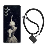 Samsung A23 A31 A32 A50 A51 A52 A53 A70 Kılıf Boyun Askılı Silikon Star Woman 1332