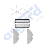 Dreame D9,D9 Max,L10 Pro,D9 Pro Uyumlu 2 Yan Fırça 2 Filtre 2 Mop PKT-iasgf0000166