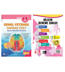 Ata 2.Sınıf Bilsem Sınavlarına Hazırlık Test + 5 li Deneme Sınavı (Beyaz)