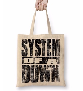 Sistem of a Down Bez Çanta Uzun Saplı