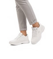 Ayakmod Siyah Hafif Esnek Unisex Spor Ayakkabı Xstep 020-Cilt G (Beyaz)