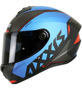 Motosiklet Full Face Kaskı Draken S Gear Mat Mavi E7 Motorcu Kask Çift Vizörlü
