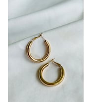 Kalın Halka Küpe (3.5 çaplı) (Gold)