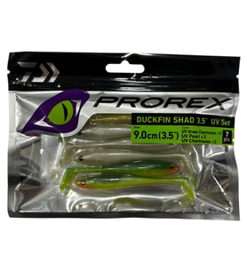 Daiwa Prorex Duckfin Shad 9cm 7 Adet Silikon Yem (UV Set)