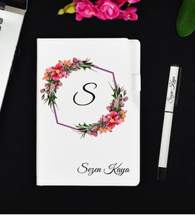 Arkadaşına Hediye Kişiye Özel Defter ve Roller Kalem Hediye Seti