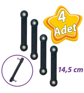 4 Adet Beşik Sallama Aparatı Siyah 14.5 Cm