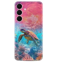 Samsung Galaxy S25 FE Kılıf Boutique Baskılı Resimli Kaplumbağa Pcode -065