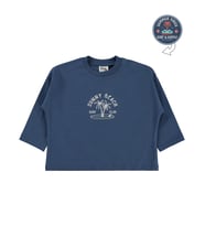 Civil Baby Summer Vibes Baskılı 6-18 Ay Sweatshirt - Mavi 6-9 Ay (İndigo)