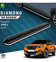 S-Dizayn Peugeot 2008 2 Diamond Krom Yan Basamak 183 Cm 2020 Üzeri