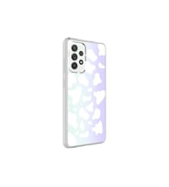 Samsung Galaxy A52 Uyumlu Kılıf Zore M-Blue Desenli Kapak (B.Beyaz)