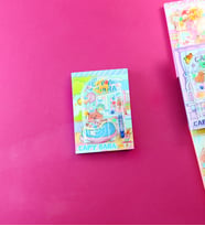 Capybara Temalı Mini Oyun Kapaklı Defter (Mavi)