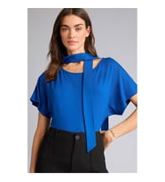 Defacto 26Y801003470 Saks Kadın T-Shirt H4063AX/BE114