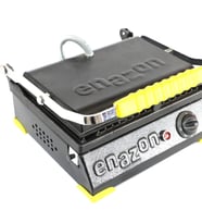 8 Dilim Elektrikli Saf Döküm Tost Makinesi  (Döküm 30x23) - Siyah - Sarı (Krom)