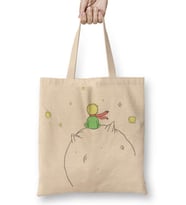 Le Petit Prince Küçük Prens 01 Bez Çanta Uzun Saplı
