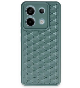 Durukar® Redmi Note 13 Pro 5G Kılıf Petek Silikon Kapak - Koyu Yeşil