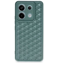 Durukar® Redmi Note 13 Pro 5G Kılıf Petek Silikon Kapak - Koyu Yeşil