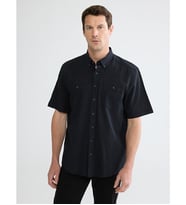 LCWAIKIKI Classic Siyah Regular Fit Poplin Erkek Gömlek