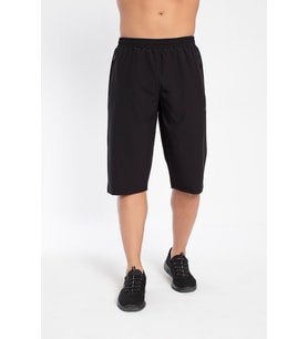 Crozwise 8036-10 Lycra Armüllü Erkek Spor Kapri SİYAH