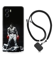 Vivo Y15S Y32 Y33S Y51 Y53S Kılıf Boyun Askılı Silikon Moon Baloon 1369