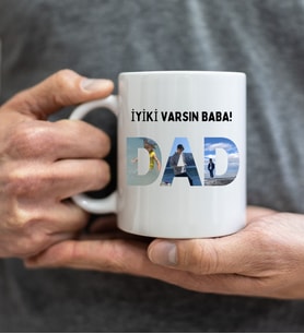 BABALAR GÜNÜNE ÖZEL BABA MESAJLI KUPA BARDAK
